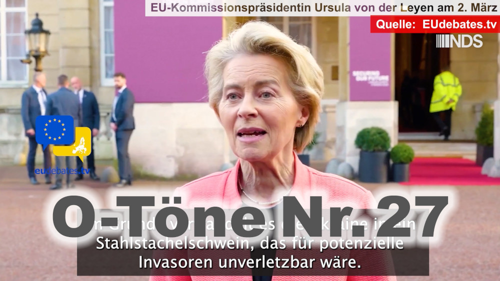 „Ukraine in stählernes Stachelschwein verwandeln“ – Neueste O-Töne zum Ukraine-Konflikt